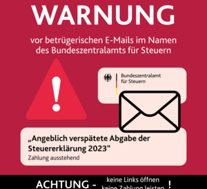 Grafische Darstellung des Warnhinweises